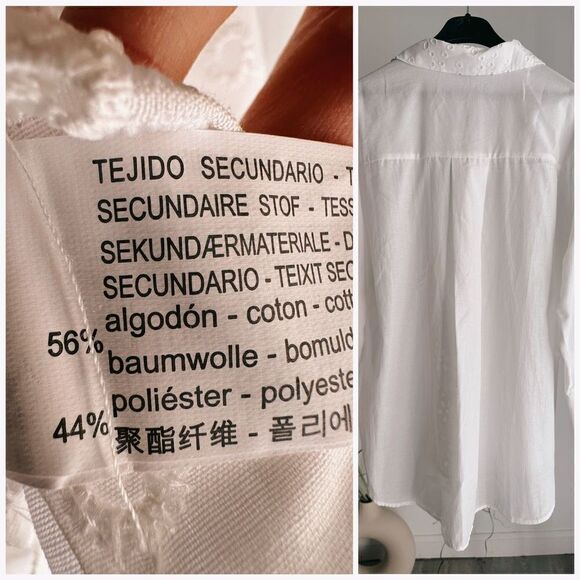 ZARA OPENWORK EMBROIDERY SHIRT
WHITE MEDIUM NWT - Picture 3 of 4